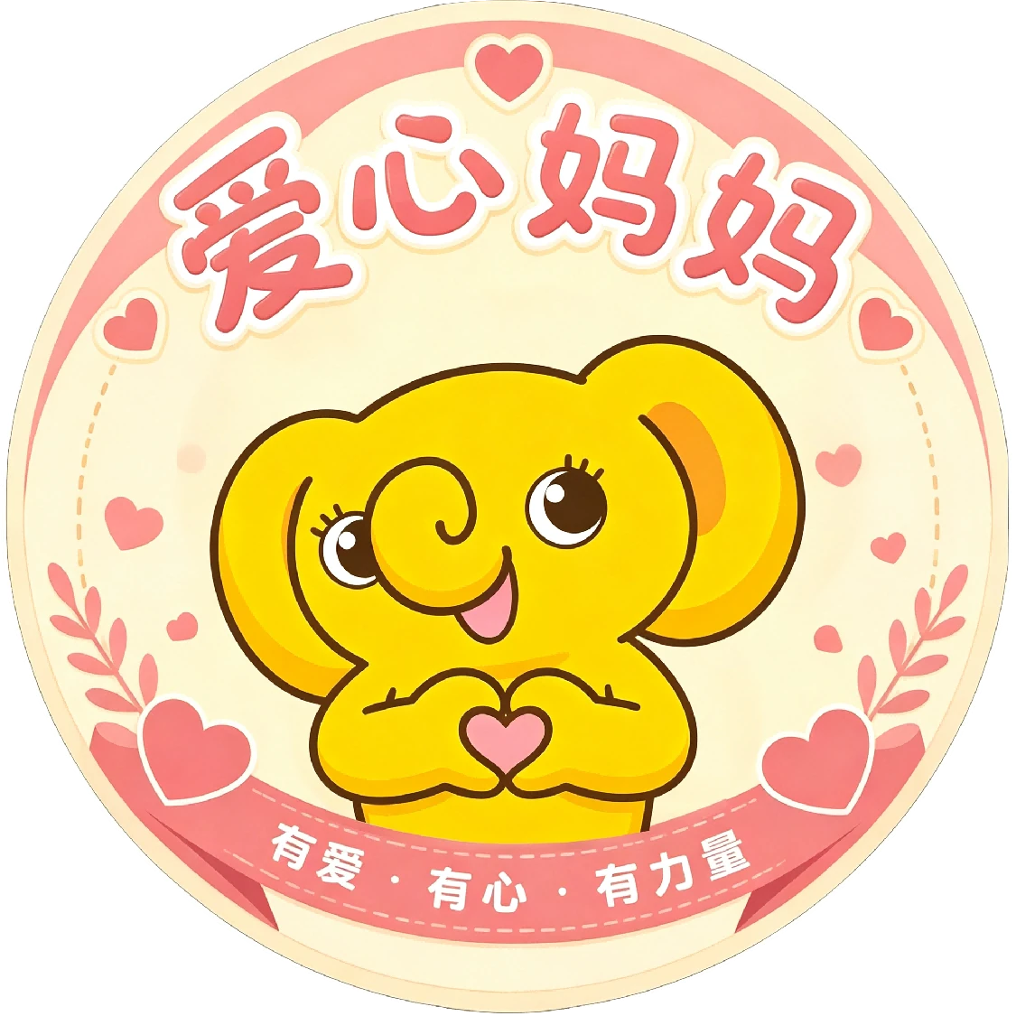 爱心妈妈徽章（有爱·有心·有力量）