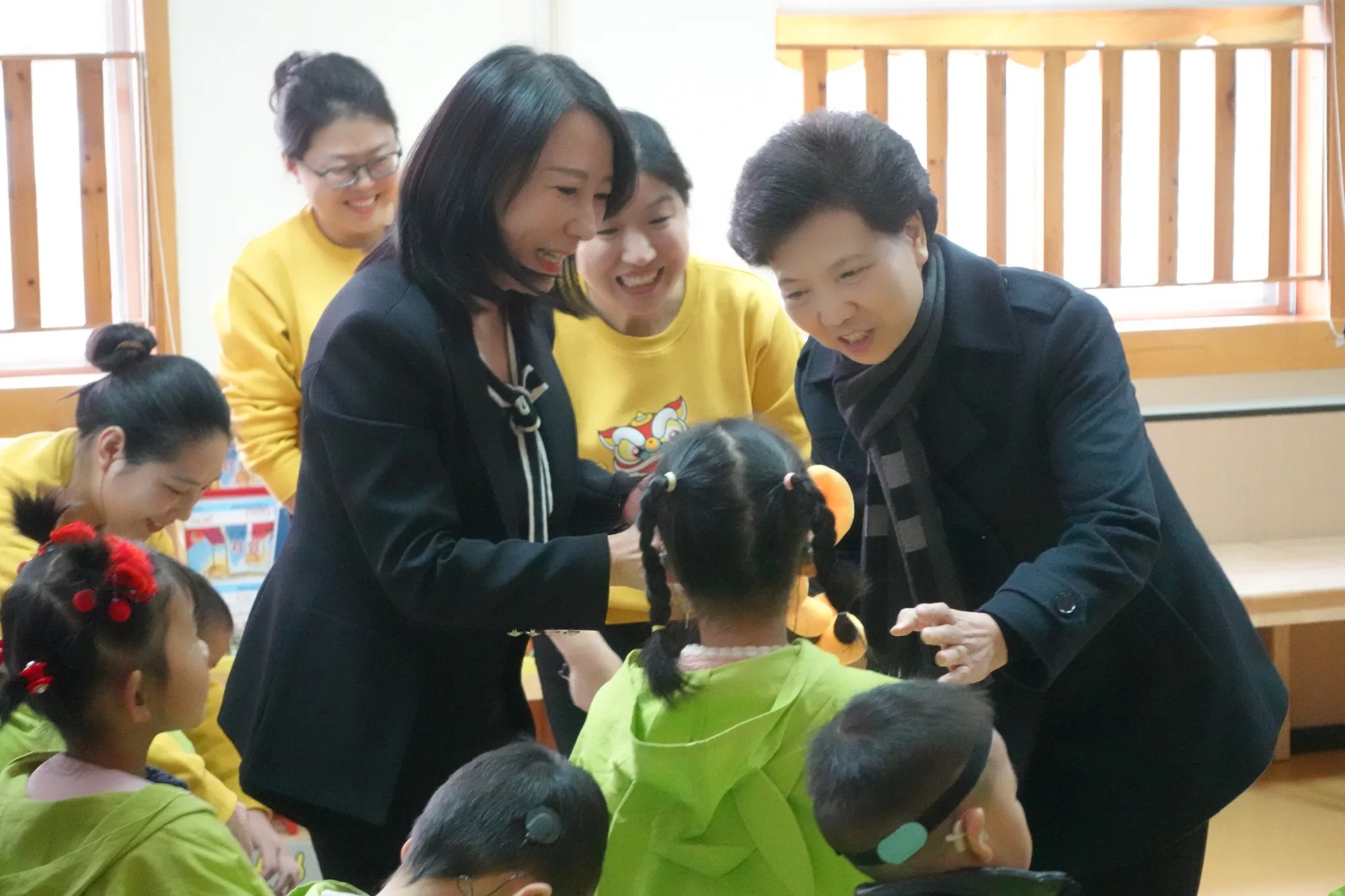 国务委员谌贻琴来园看望孩子